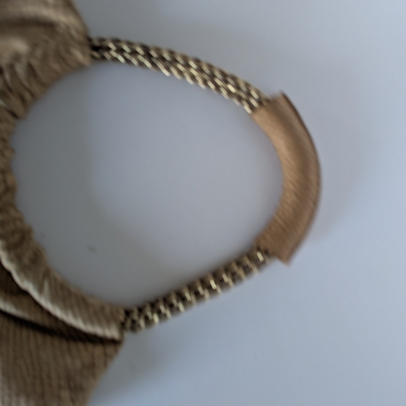 Stuart Weizman Camel Snake Skin Hobo Crossbody Bag with Gold Chain Strap - Picture 14 of 14